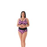 Eros Kadın Bikini Takımı, Balenli Toparlayıcı, Siyah, 54 Beden