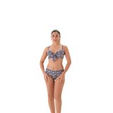 Eros Kadın Bikini Takımı, Kapli, Lacivert, 44 Beden