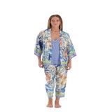 Eros Kadın Esk33534 3'lü Pijama Takımı, Örme, Lila, 40