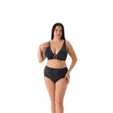 Eros Kadın Geniş Üçgen Bikini Takımı, Siyah, 44 Beden