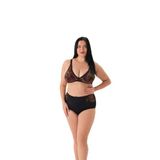 Eros Kadın Toparlayıcı Bikini Takımı, Tropikal Desen, 56 Beden, Siyah