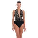 EROS Kaplı Çıkarılabilir askılı 24SW85081EPU Kadın Mayo, Kahverengi, 36