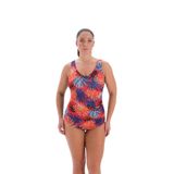 EROS Kaplı Çıkarılabilir askılı Desenli baskılı Balenli 24SW85097EST Kadın Mayo, Mercan, 46