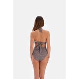 EROS Kaplı Çıkarılabilir askılı Leopar baskılı Balenli Bikini Set 24SW85137EST Bikini Takımı Kadın