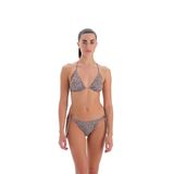 EROS Kaplı Çıkarılabilir askılı Leopar baskılı Balensiz 24SW85135EST Kadın Bikini Takımı, Kahverengi, 44