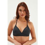 EROS Kaplı Üçgen ESKM23Y0007 Kadın Bikini Üstü, Siyah, 36