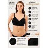 EROS Laura Balensiz Minimizer Dantel Sütyen, Siyah, 90D