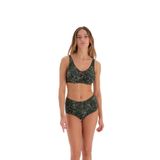 EROS Tak çık kaplı Sabit askılı 24SW85002EGB Kadın Bikini Takımı, Haki, 50