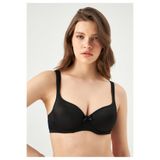 Eros Toparlayıcı kulaklı Boş cup Toparlayıcı Sütyen ESK01020 Kadın Sütyen, Siyah, 95B