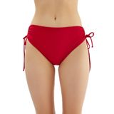 EROS Yanı büzgülü ESKM23Y0014 Kadın Bikini Altı, Koyu Kırmızı, 44