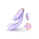 Erotica Viola Şarjlı Kıkırdaklı Titreşimli Yukarı Aşağı G Nokta Ve Klitoris Uyarıcı Hareketli 2 İn 1 Vibratö