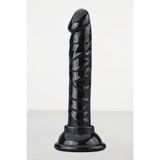 Erox 14.5Cm Testissiz Vantuzlu Realistik Penis Anal Vajinal Dildo Siyah