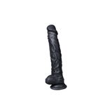 Erox 25 Cm Vantuzlu Büyük Black Realistik Dildo