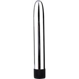 Erox Ayarlanabilir Hızlı Metal Vibrating Anal ve Vajinal Metal Vibratör Silver