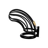 Erox Black World Master Male Chastity Breathable Cage Nefes Alınabilir Penis Kilidi 45 Mm