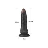 Erox Destekli Kemerli Siyah 19 Cm Extra Soft Belden Bağlamalı Yumuşak Dokuya Sahip Yapay Dildo