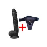 Erox Dildo Optimus Belden Bağlamalı Siyah Penis 26 Cm