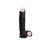 Erox Dildo Series Spartacus 24 Cm Realistik Dev siyahi Penis Xs-Wbc10003-B