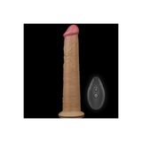 Erox Dual Layered Platinum Silicone Rotator Hareketli Uzaktan Kumandalı Titreşimli Dildo