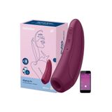 Erox Kırmızı Telefon Kontrollü Emiş Güçlü Vibratör Curvy 1