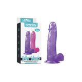 Erox Yumuşak Jel Dokulu Dildo Penis 20 Cm Mor
