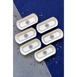 ers erbaşlar BERTONE 6 PARÇA LÜX OVAL KAHVALTILIK SETİ