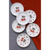 ers erbaşlar CHERRY GLAM 6 PARÇA LÜX TATLI TABAĞI SETİ