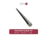 ERSA DEMİR ÇELİK Ersatel Çubuk Tel Galvanizli 2,50 Mm X 1 Kg X 100 Cm – Bahçe, Kümes, Tarım, Inşaat, Hobi