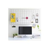 ERSA DEMİR ÇELİK Ersatel Dekoratif Duvar Panosu 56x120 Cm Beyaz | Tel Pano - Metal Pano - Ev Ofis Dekor