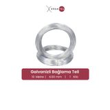 ERSA DEMİR ÇELİK Ersatel Galvanizli Tel - 4.00 Mm X 1 Kg X 10M - Bağlama Teli – Bahçe, Kümes, Tarım, Inşaat, Hobi