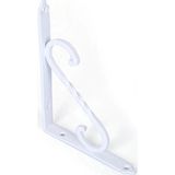 Ersa Ferforje Dekoratif Raf Altı Raf Ayağı Beyaz 155 x 230 mm