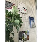 Ersa Tel Dekoratif Duvar Panosu 100x120 Cm Beyaz | Tel Pano - Metal Pano - Ev Ofis Dekor - 1BW-Beyaz