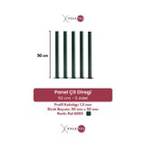 Ersa Tel Panel Çit Direği Aksesuarlı (5 Adet) 50 CM 50X50 - 1.50MM Yeşil Renk