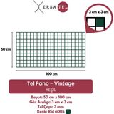 Ersa Tel Vintage Pano 50X100 Koyu Yeşil Renkli Notluk ve Fotoğraf Askısı 50 cm x 100 cm
