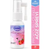 Ersağ 30 ml Propolisli Çilekli Ağız Spreyi Ağız Sağlığını Destekleyen Ferahlatıcı Ürün