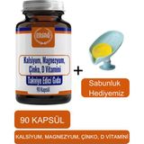 Ersağ Ersag Kalsiyum Magnezyum Çinko D Vitamini - Sabunluk Hediyemiz 2024-04 - Aromasız