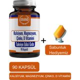 Ersağ Kalsiyum Magnezyum Çinko D Vitamini - Sabunluk Hediyemiz 2024-07 - Aromasız