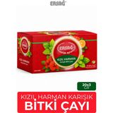 Ersağ Kızıl Harman Sudan Bamyası Melisa Turunç Içeren Karışık Bitki Çayı 20 Süzen Poşet 60 gr