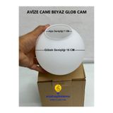 erşahaydınlatma Glob Beyaz Cam Avize Camı