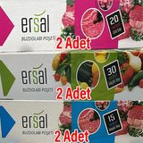 Ersal Ambalaj Ersal x 6 Paket Buzdolabı Poşeti Küçük (2) - Orta (2) - Büyük Boy(2) - Natürel - Beyaz
