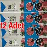 Ersal x 12 Paket Buzdolabı Poşeti Büyük Boy ( 15 Adet ) - Natürel - Beyaz