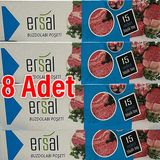 Ersal x 8 Paket Buzdolabı Poşeti Büyük Boy ( 15 Adet ) - Natürel - Beyaz