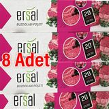 Ersal x 8 Paket Buzdolabı Poşeti Orta Boy ( 20 Adet ) - Natürel - Beyaz