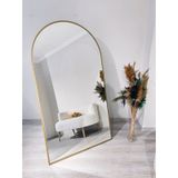 Ersan Dizayn 100x180 Metal Çerçeve Gold Oval Ayaklı Boy Aynası Gold