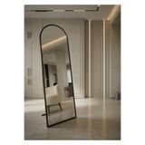 Ersan Dizayn 160X50 Siyah Metal Ayaklı Boy Aynası (ŞİŞECAM)