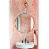 Ersan Dizayn Metal Çerçeve Gold Dekoratif Yuvarlak Ayna Çap 70 Cm Altın