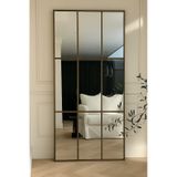 Ersan Dizayn Modern Eskitme Metal Çerçeveli Dikdörtgen Ayna - 80x180 Cm Gold