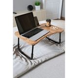 Ersat Home Katlanabilir Yatak Koltuk Üstü Hasta Servis Masası Laptop Bilgisayar Sehpası - 40*60*27 - Açık Kahverengi