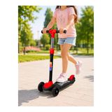 Ersçocuk Skuteri 3 Tekerlekli Geniş Basma Alanlı Ayarlanabilir Boy Scooter
