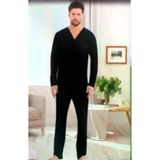 Erse 1408 Önden Düğmeli Uzun Kol Pamuklu Erkek Pijama Takımı